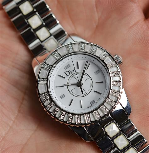 Dior Christal Diamond and Sapphire Ladies Watch .